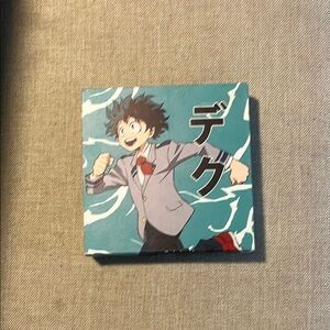 Hot Topic Blue and Black Anime Art Wall Decor